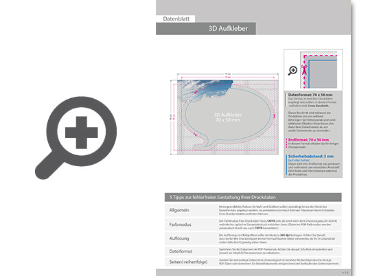 Product Bild 3d_gel-aufkleber_sprechblase_(70_x_50_mm)